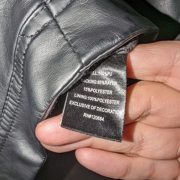 Torrid Faux Leather Moto Jacket Size 0 - Picture 5 of 7